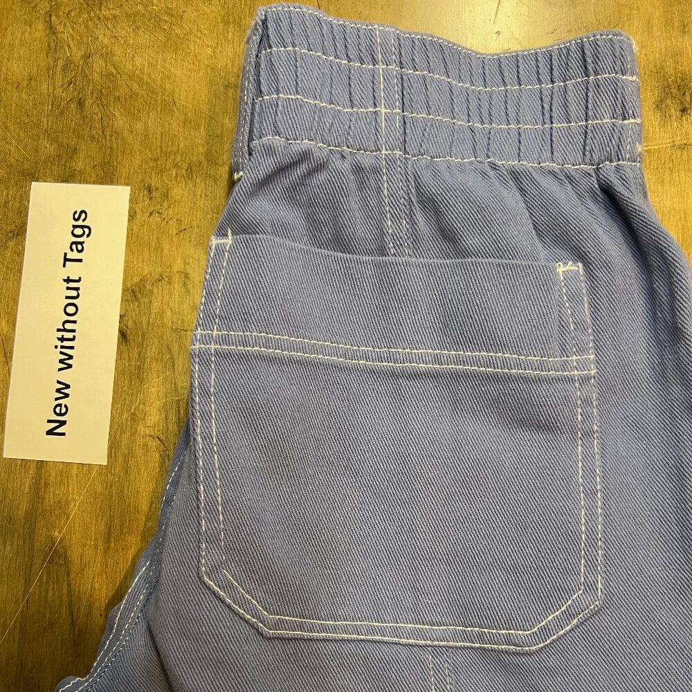 RSQ Straight Leg Cotton Pants Medium Blue Medium New Without Tags
